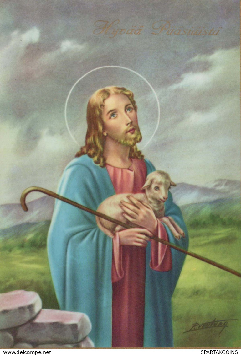 JESUS CHRIST Christianity Religion Vintage Postcard CPSM #PBP877.A - Jezus
