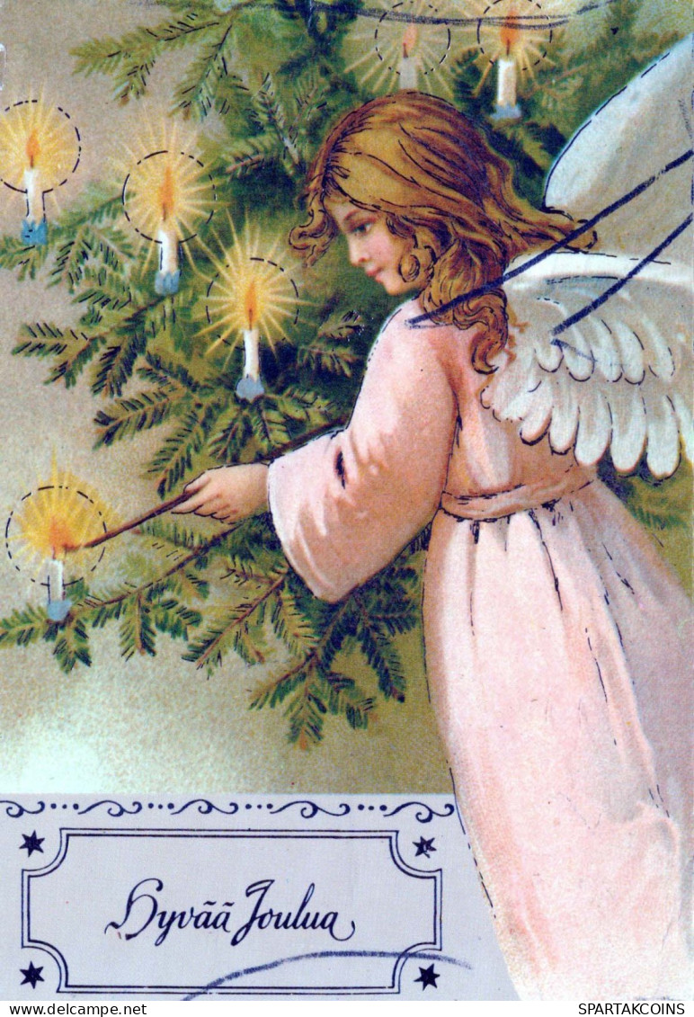 ANGE Noël Vintage Carte Postale CPSM #PBP390.A - Engel
