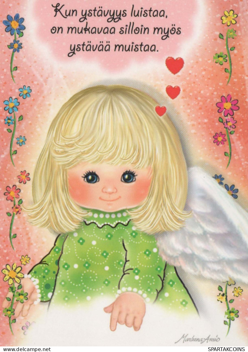 ANGELO Natale Vintage Cartolina CPSM #PBP309.A - Engelen