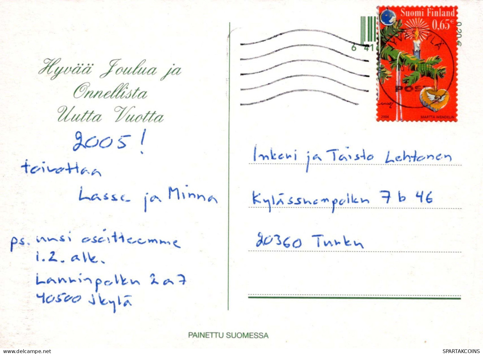 ÁNGEL Navidad Vintage Tarjeta Postal CPSM #PBP353.A - Engelen
