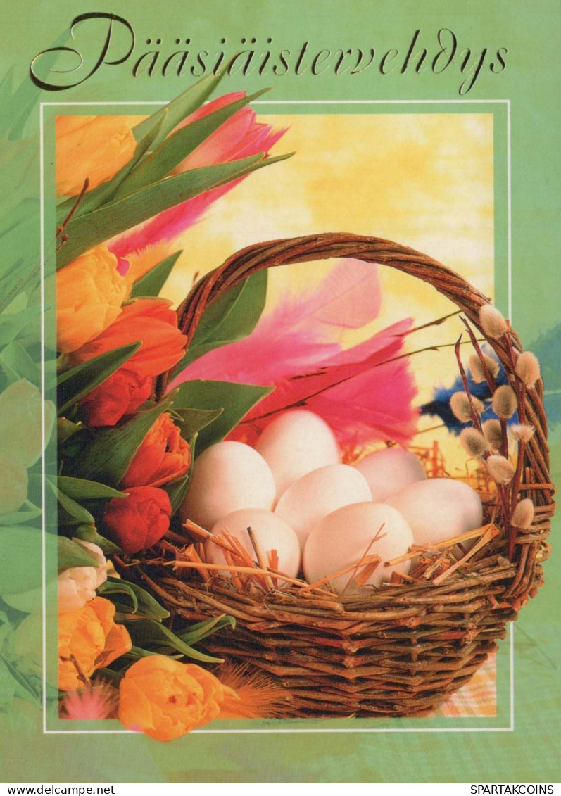 PASCUA HUEVO Vintage Tarjeta Postal CPSM #PBO157.A - Ostern