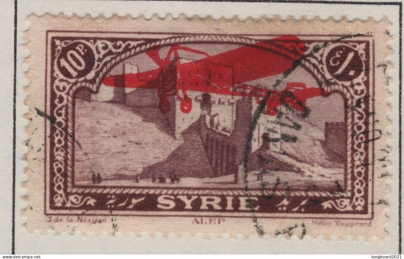 SYRIA - 10 PIASTRES 1925 AVION Mi 283 - Syrien