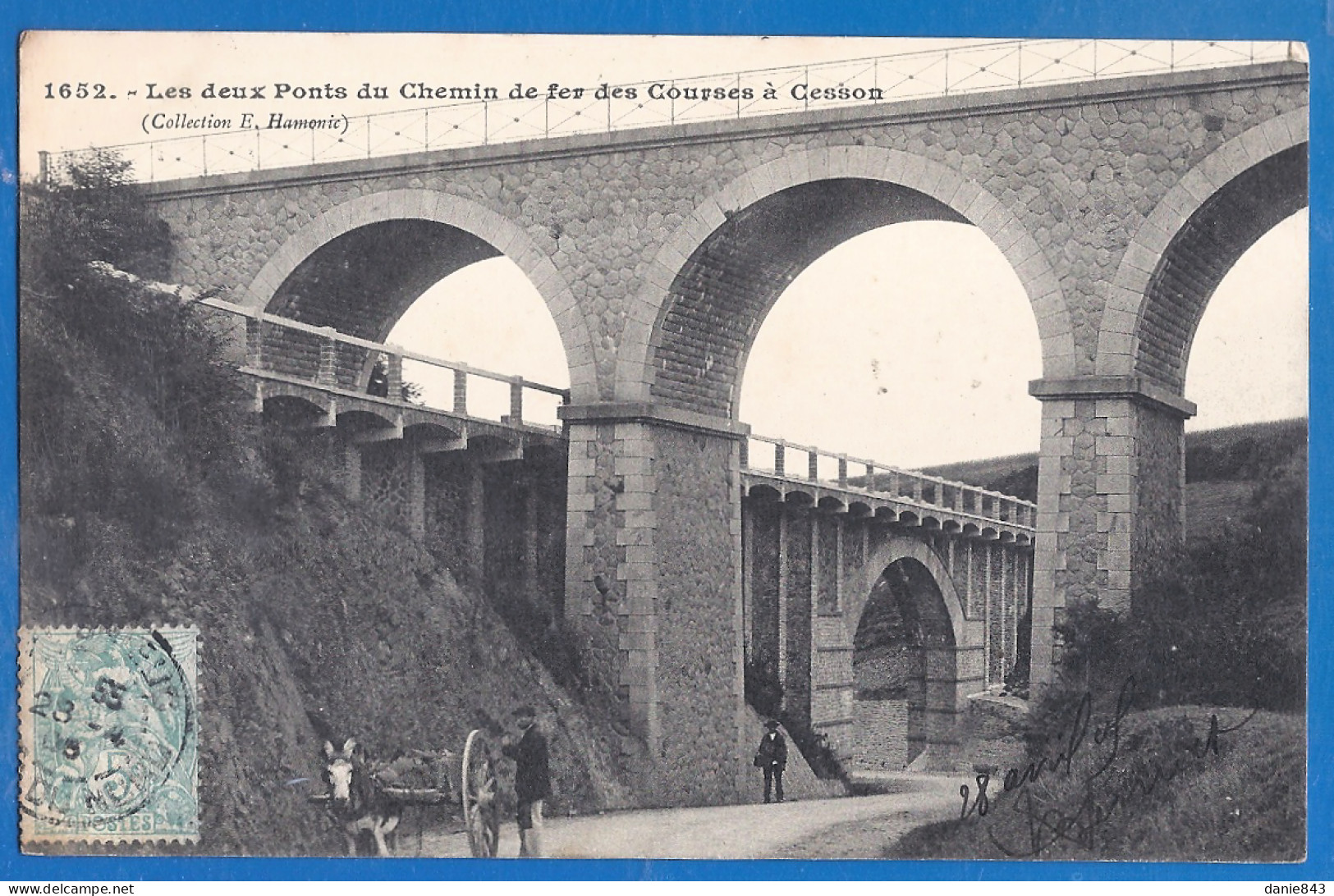 CPA - COTES D'ARMOR - LES DEUX PONTS DU CHEMIN DE FER DES COURSES A CESSONS - Animation, Petit Attelage - Other & Unclassified