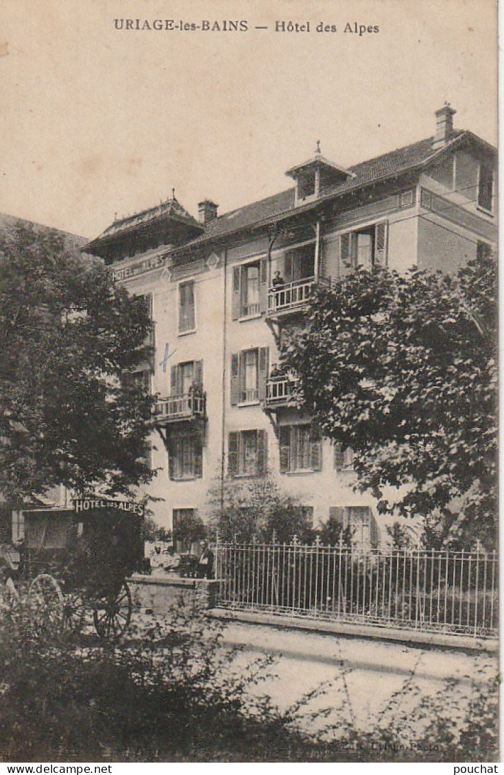 DE 14 -(38) URIAGE LES BAINS  -  HOTEL DES ALPES - ANIMATION  - 2 SCANS - Uriage