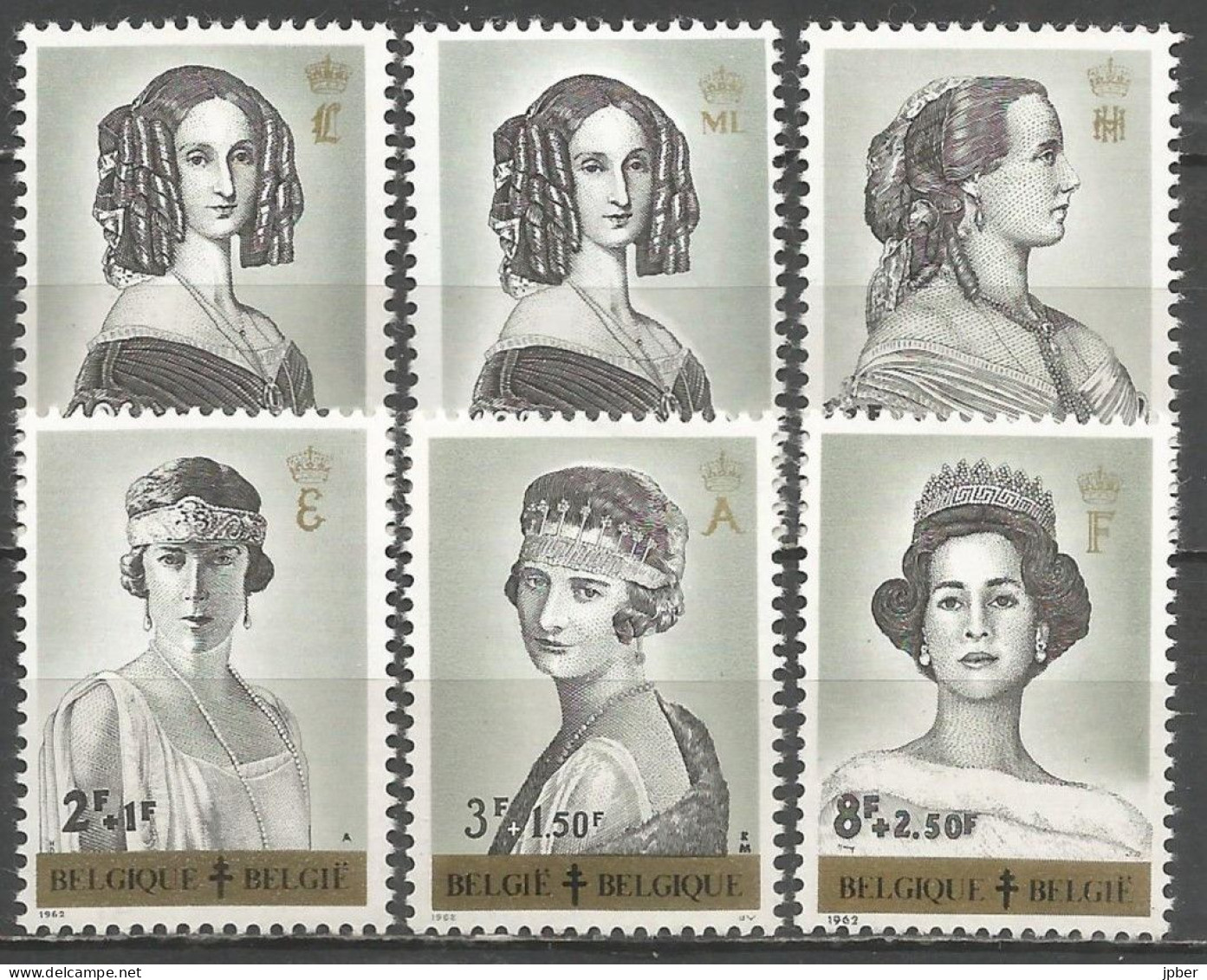 Belgique - Reines Des Belges - Louise-Marie, Marie-Henriette, Elisabeth, Astrid, Fabiola - N°1233 à 1238 ** - Neufs