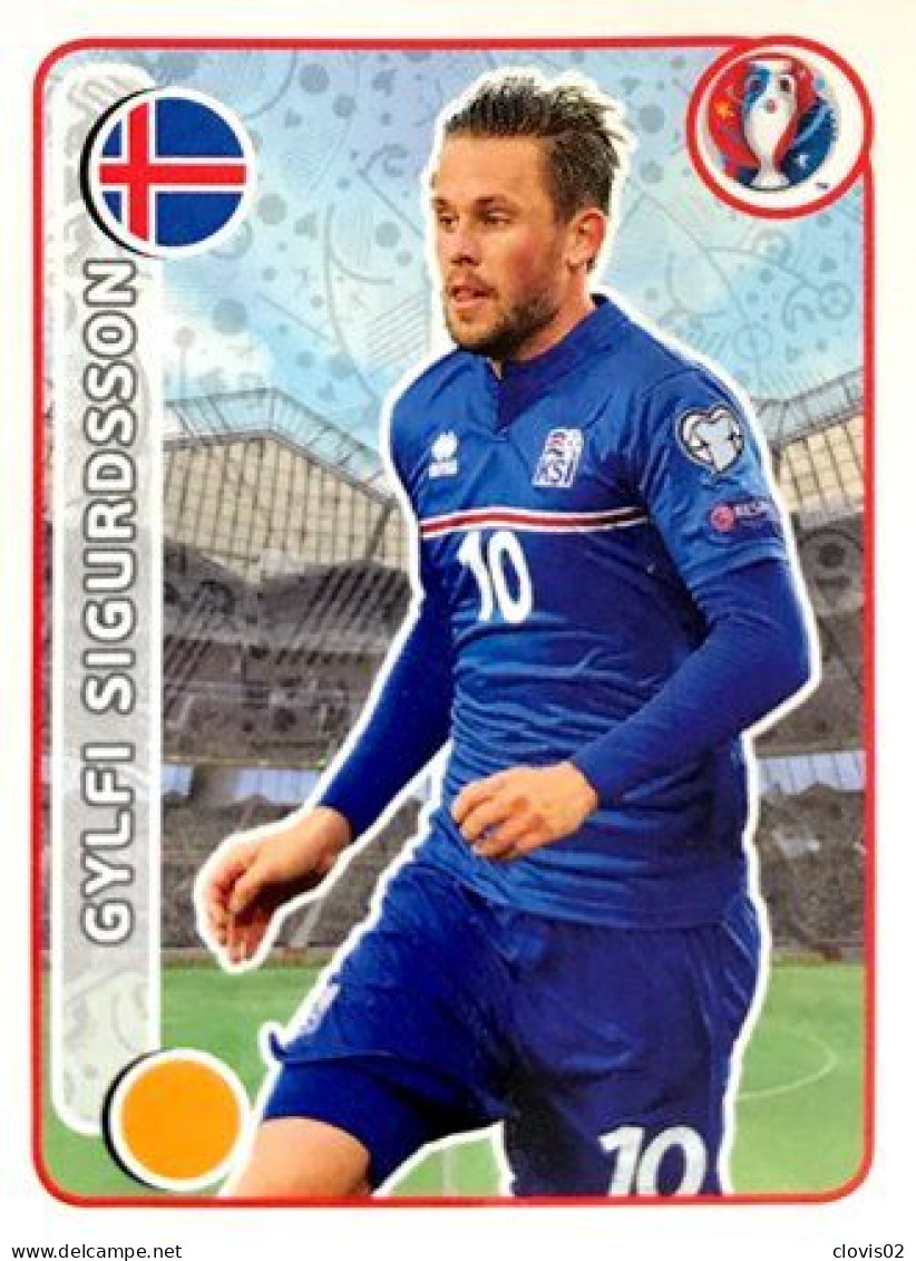 603 Gylfi Sigurdsson - Island - Panini Euro 2016 France Sticker Vignette - Altri & Non Classificati