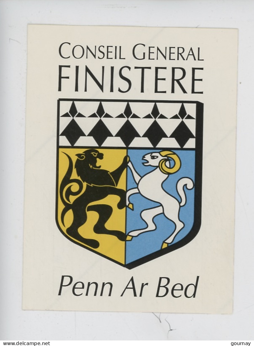 Finistère, Autocollant "Conseil Général Du Finistère" Penn Ar Bed (8,5X11,5) - Otros & Sin Clasificación
