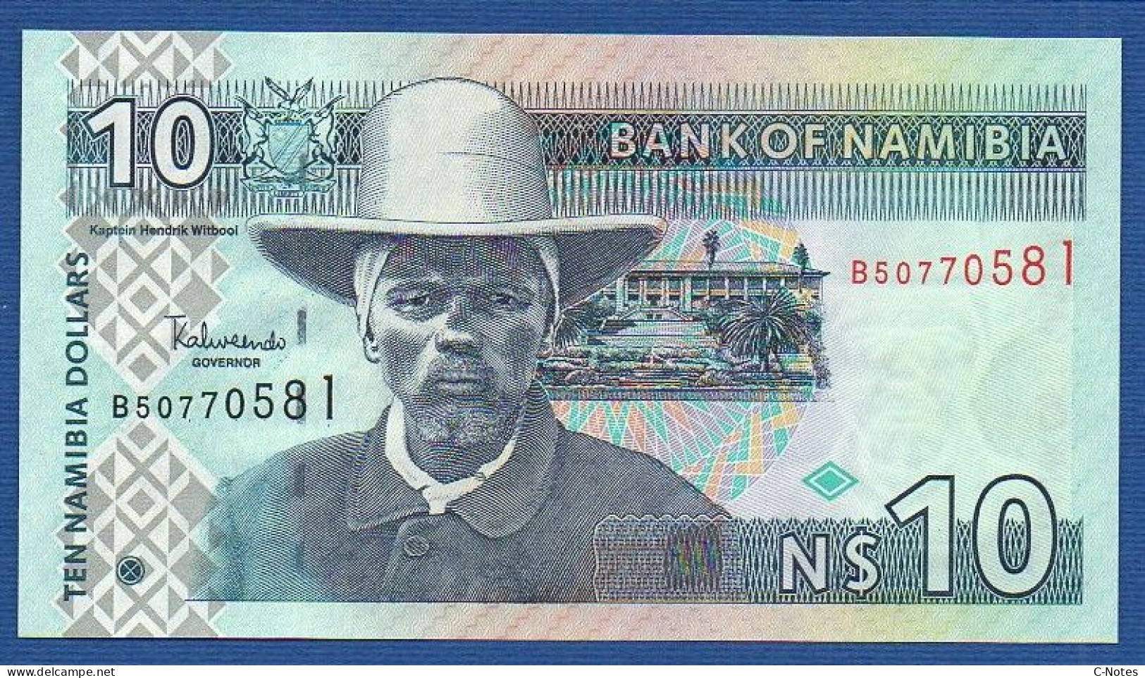 NAMIBIA - P. 4c – 10 Namibia Dollars ND, UNC, S/n B50770581 - Namibia
