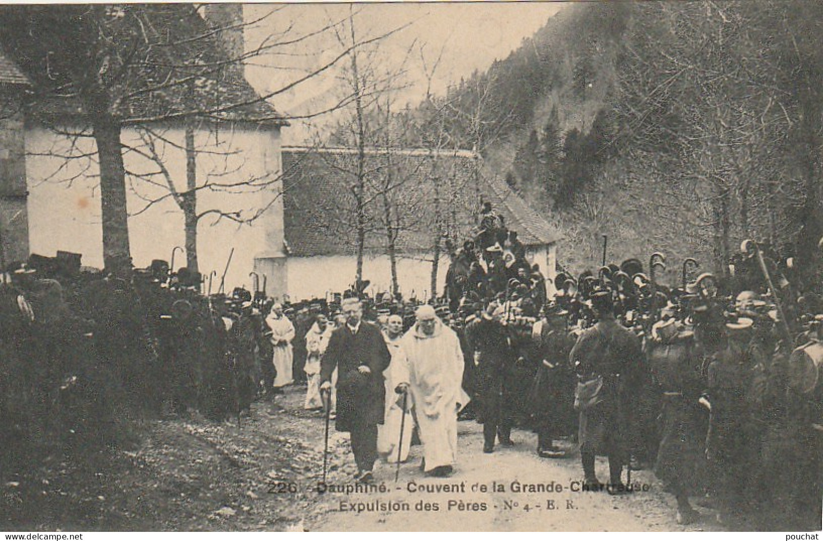 DE 16 -(38) COUVENT DE LA GRANDE CHARTREUSE -  EXPULSION DES PERES  - 4e DRAGON DE CHAMBERY  - 2 SCANS - Chartreuse