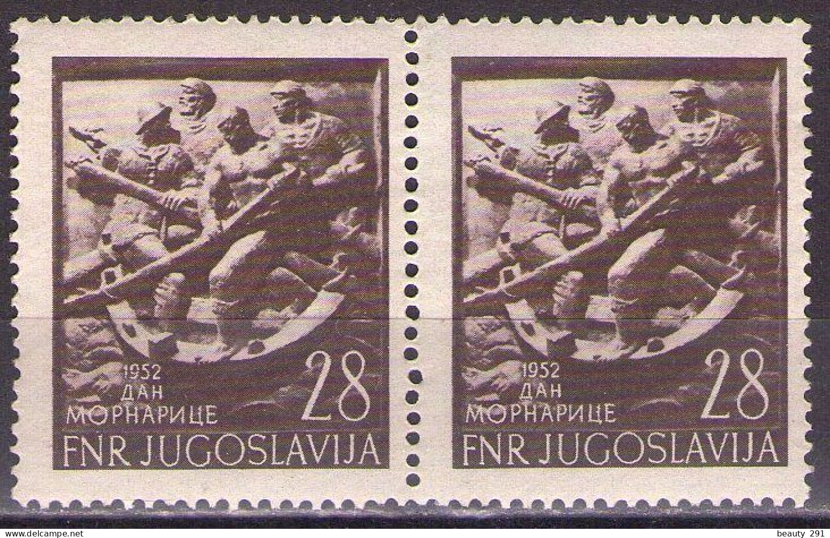 Yugoslavia 1952 - Navy Day - Mi 705 - MNH**VF - Ongebruikt