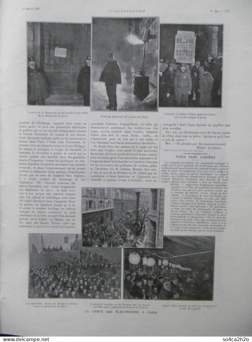 L'ILLUSTRATION N°3342 16/03/1907 La Mort De Casimir Périer Les Vols De La Bibliothèque Des Beaux Arts Explosion Du Iéna - L'Illustration