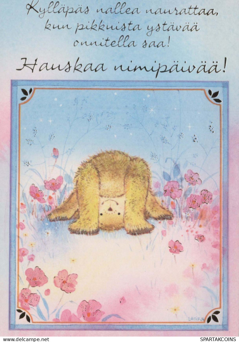 NASCERE Animale Vintage Cartolina CPSM #PBS347.A - Bears