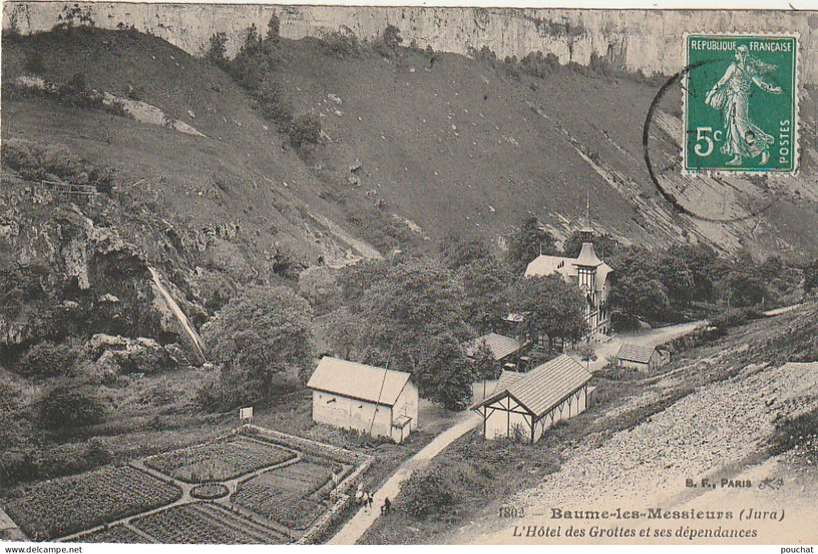 DE 17 -(39 ) BAUME LES MESSIEURS - L ' HOTEL DES GROTTES ET SES DEPENDANCES  - 2 SCANS - Baume-les-Messieurs