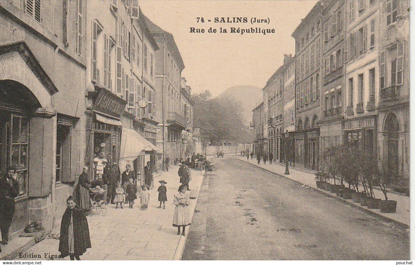 DE 17 -(39 ) SALINS -  RUE DE LA REPUBLIQUE - ANIMATION  - COMMERCES   - 2 SCANS - Autres & Non Classés