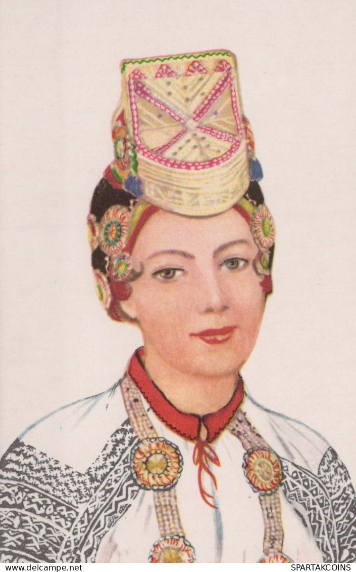 WOMEN'S CLOTHING XIX CENTURY UdSSR Vintage Ansichtskarte Postkarte CPSMPF #PKG988.A - Costumes