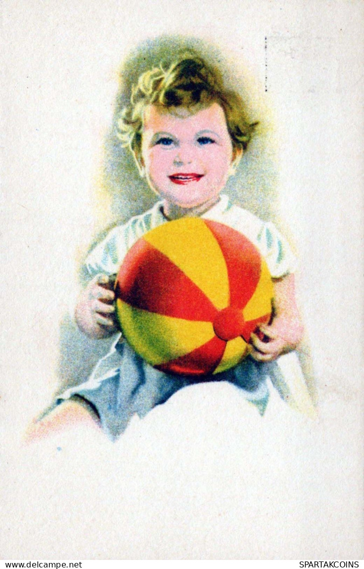 NIÑOS Retrato Vintage Tarjeta Postal CPSMPF #PKG825.A - Portretten