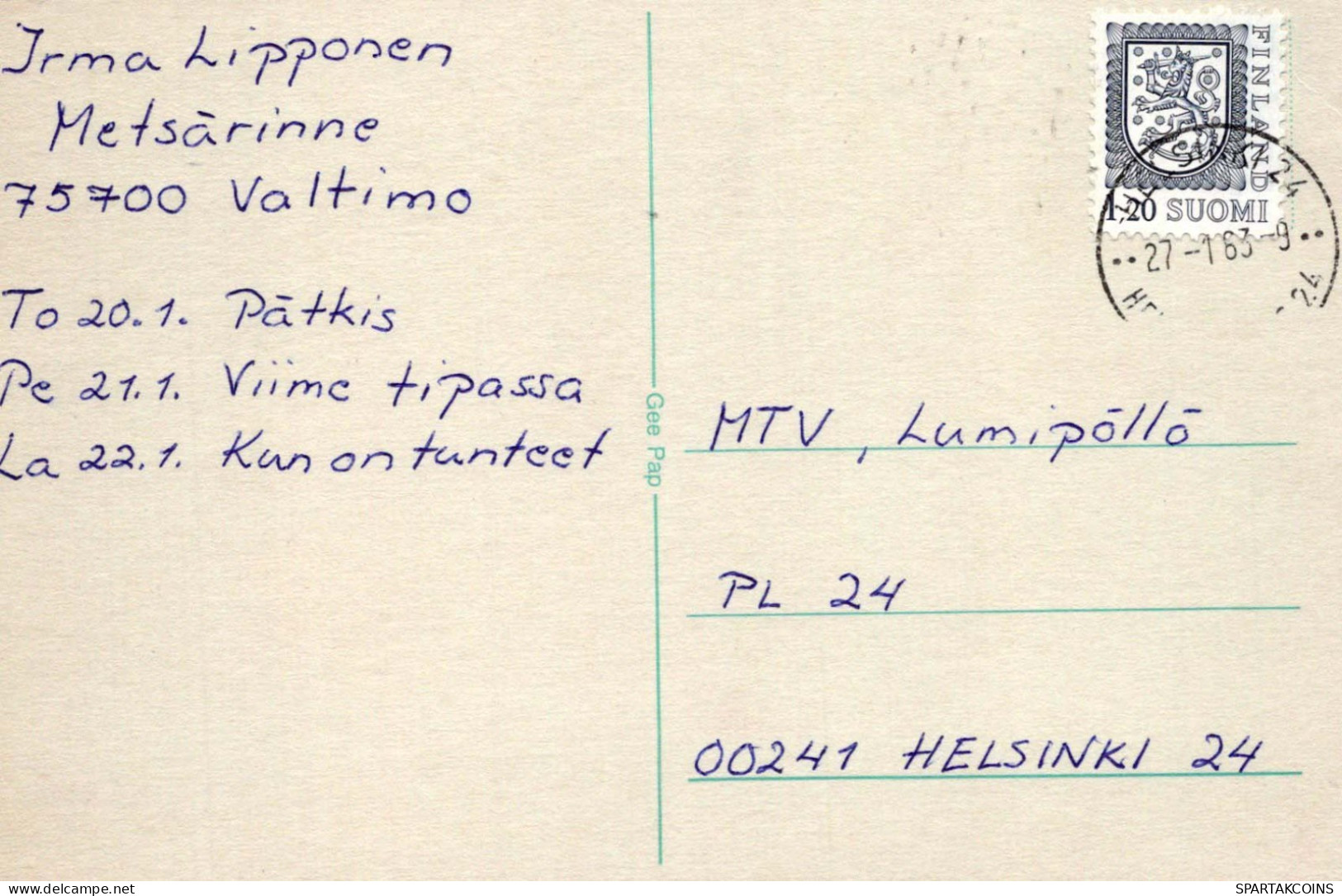 NIÑOS Escenas Paisajes Vintage Tarjeta Postal CPSMPF #PKG705.A - Scènes & Paysages