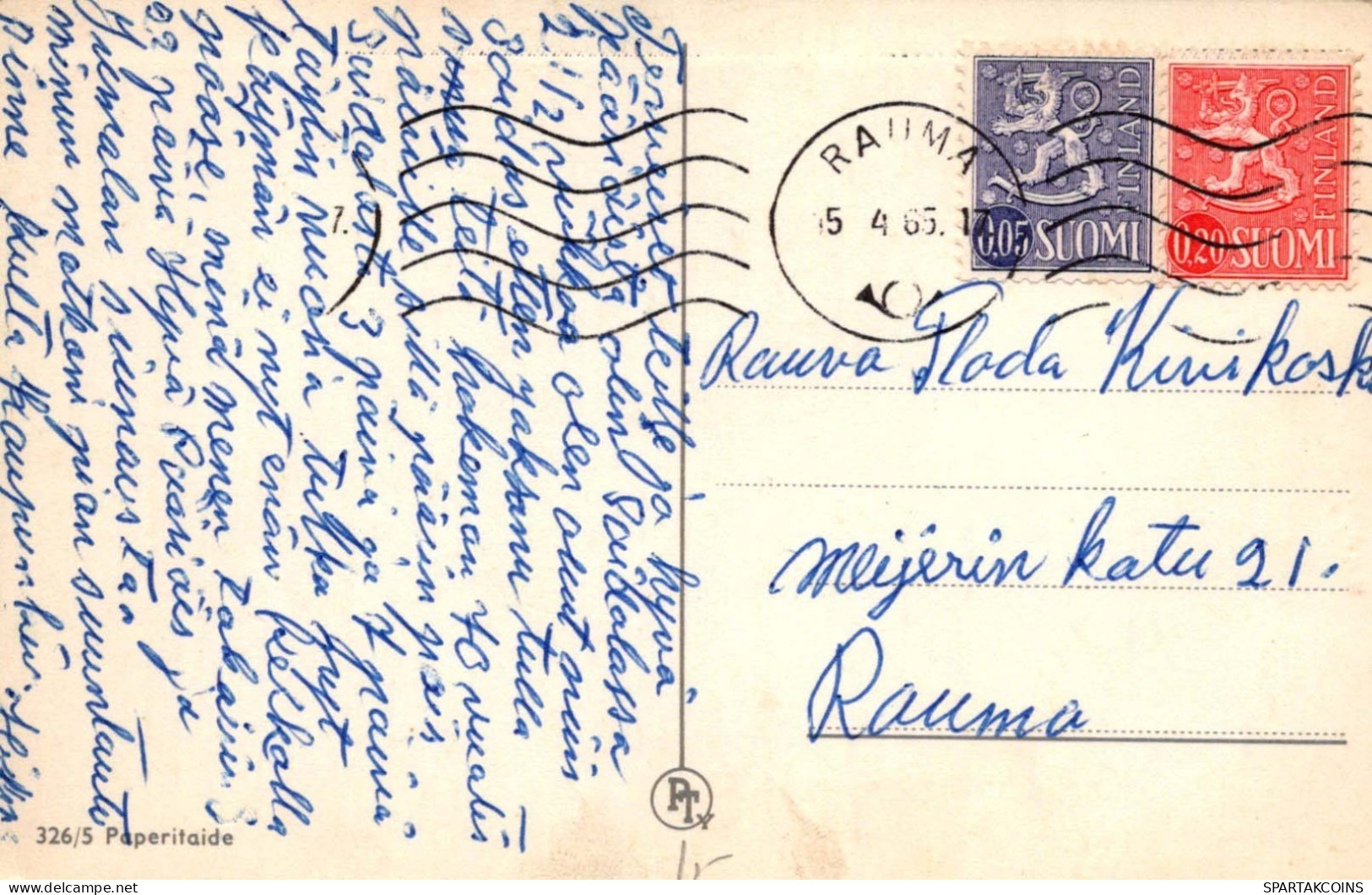 PASCUA POLLO HUEVO Vintage Tarjeta Postal CPA #PKE447.A - Easter