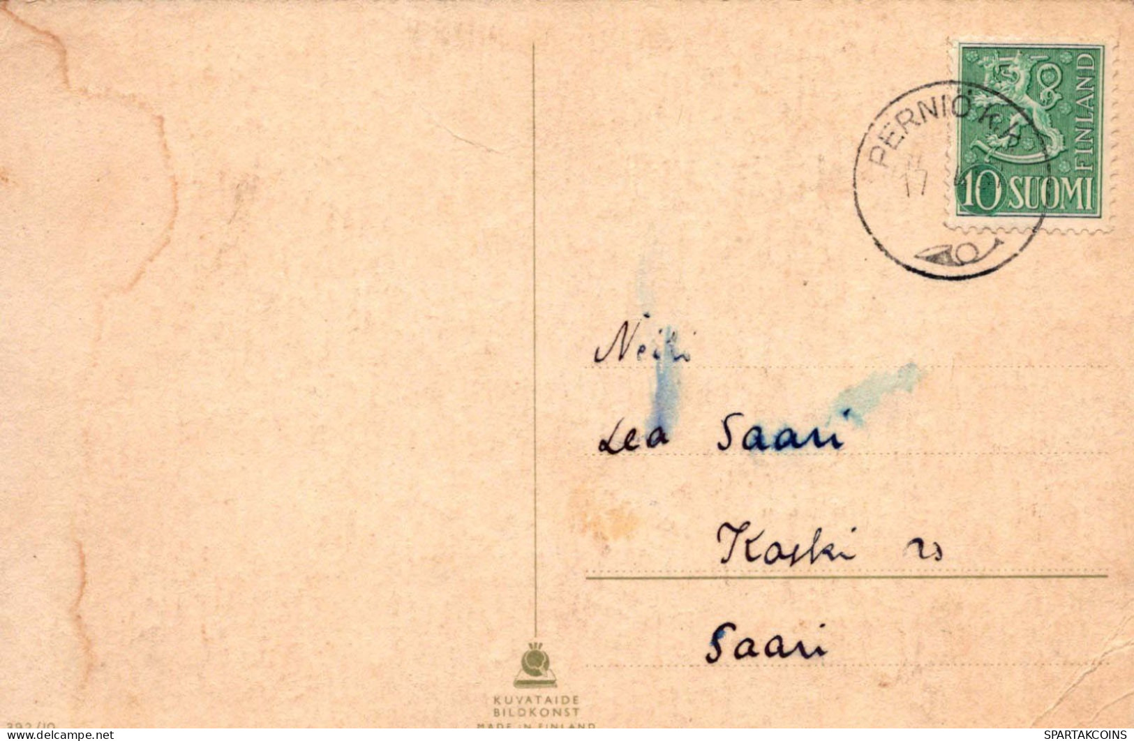 PÂQUES FLEURS Vintage Carte Postale CPA #PKE184.A - Ostern