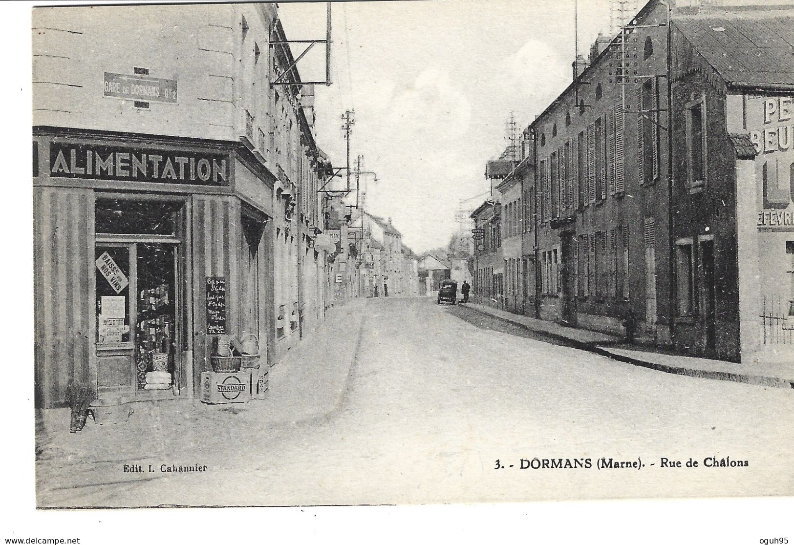 51 - DORMANS - Rue De Chalons  (commerce D'Alimentation à Gauche) - Dormans