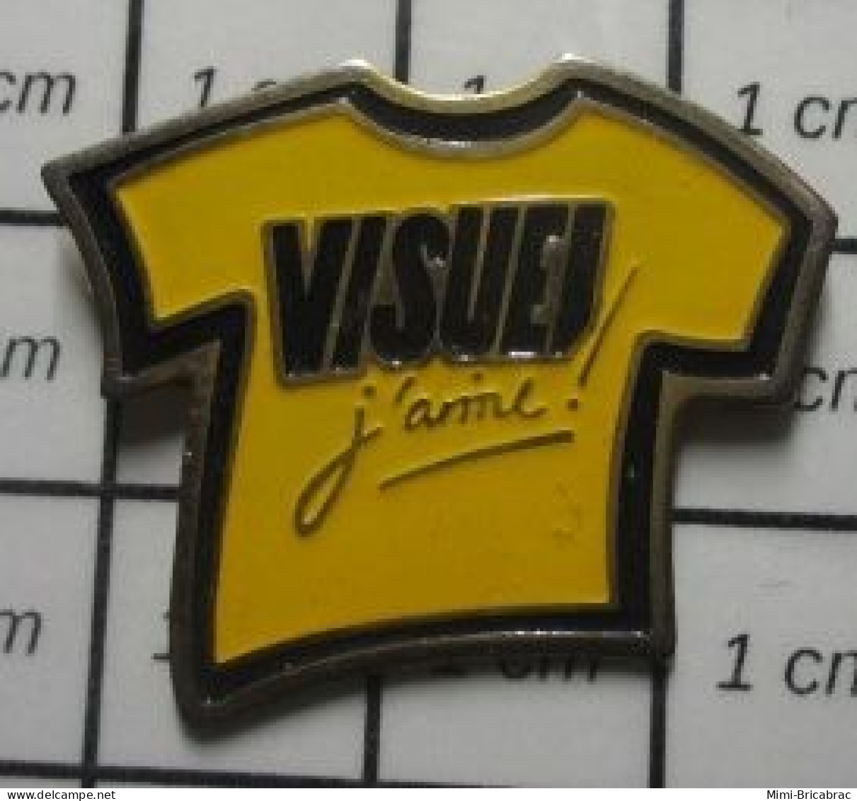 3517 Pin's Pins / Beau Et Rare / MARQUES / MAILLOT JAUNE VISUEL J'AIME - Marche