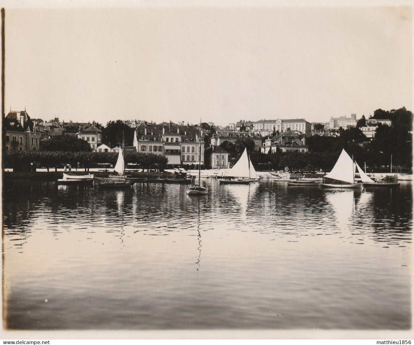 Photo 1901 OUCHY - Le Port De Lausanne, Lac Léman, Voilier (A255) - Lausanne