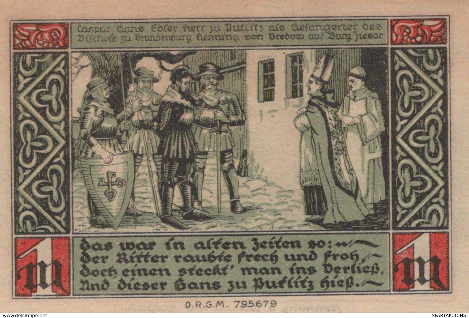 1 MARK 1914-1924 Stadt ZIESAR Saxony UNC DEUTSCHLAND Notgeld Banknote #PD401 - [11] Local Banknote Issues