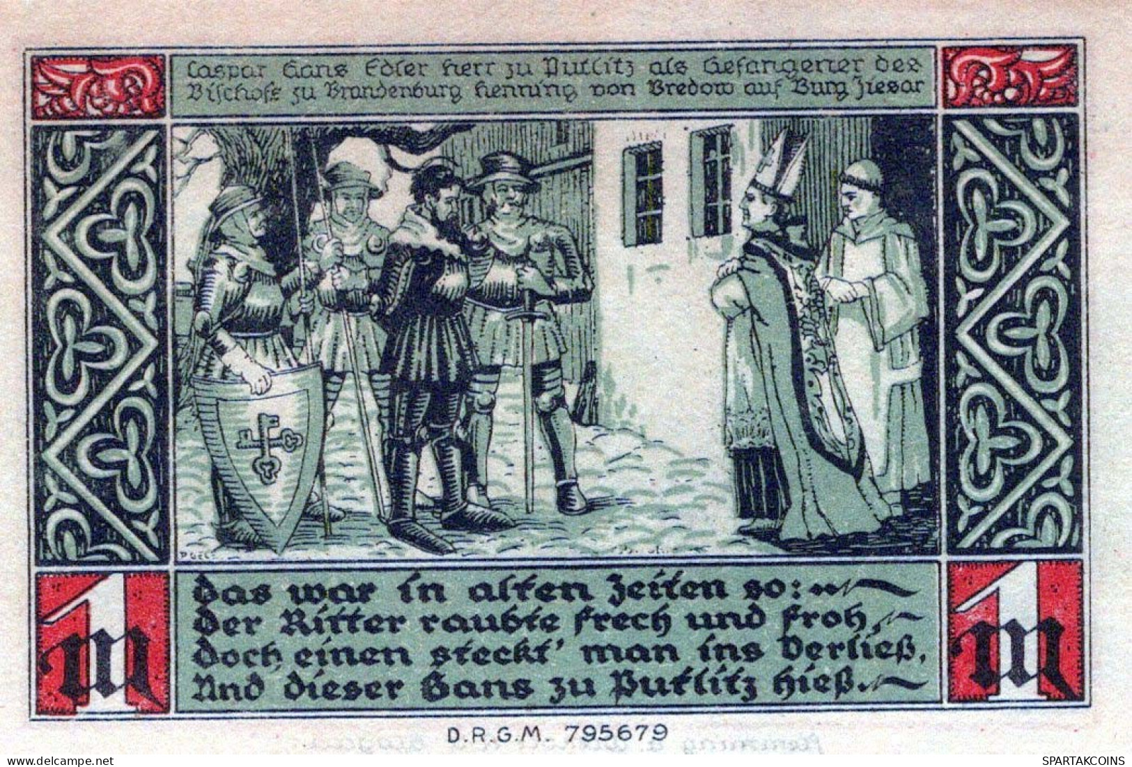 1 MARK 1914-1924 Stadt ZIESAR Saxony UNC DEUTSCHLAND Notgeld Banknote #PD401 - [11] Local Banknote Issues