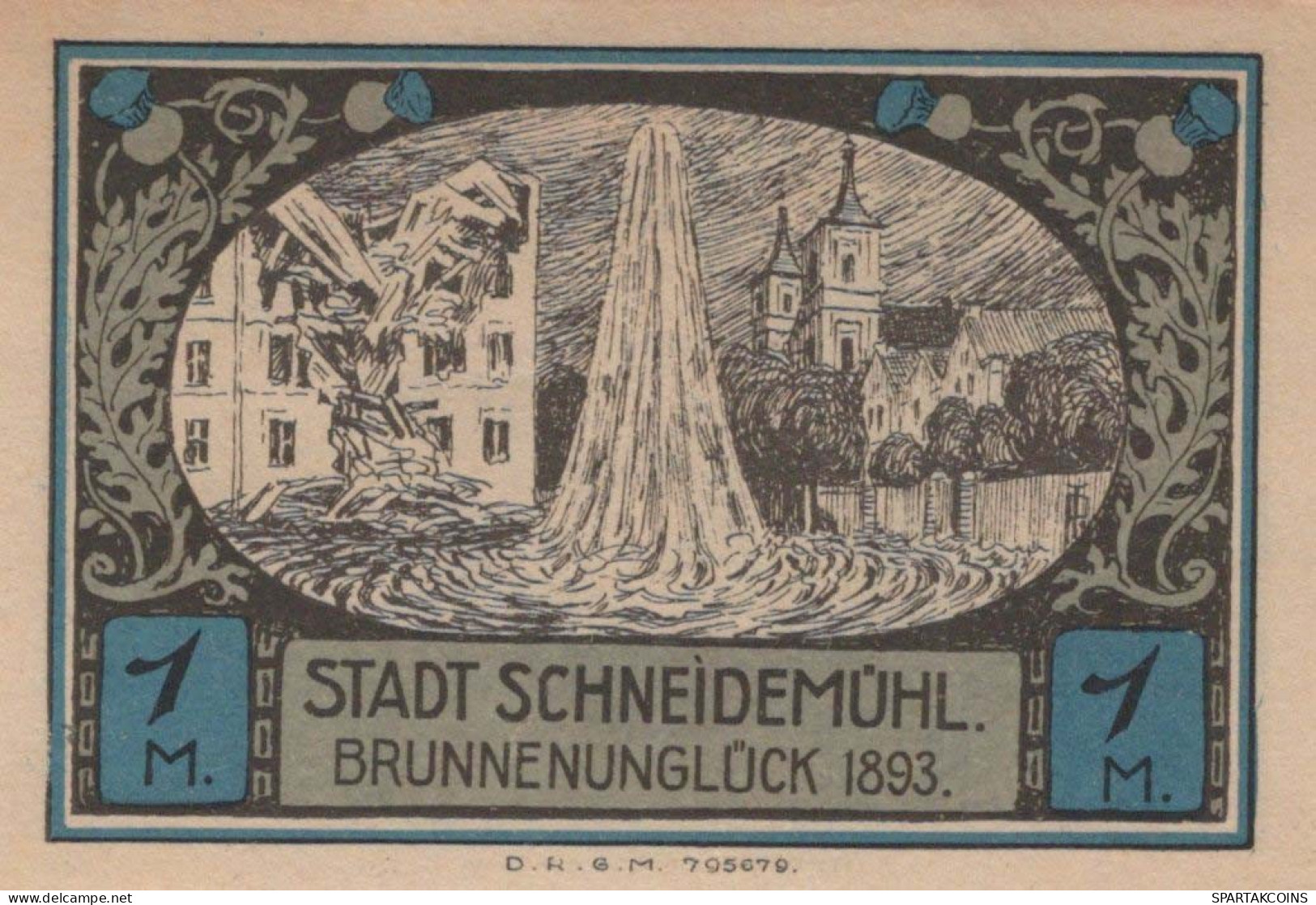 1 MARK 1914-1924 Stadt SCHNEIDEMÜHL Posen UNC DEUTSCHLAND Notgeld #PD299 - [11] Local Banknote Issues