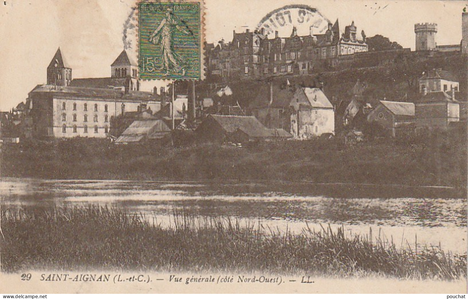 DE 26 -(41 ) SAINT AIGNAN  -  VUE GENERALE ( COTE NORD OUEST ) -  2 SCANS - Saint Aignan