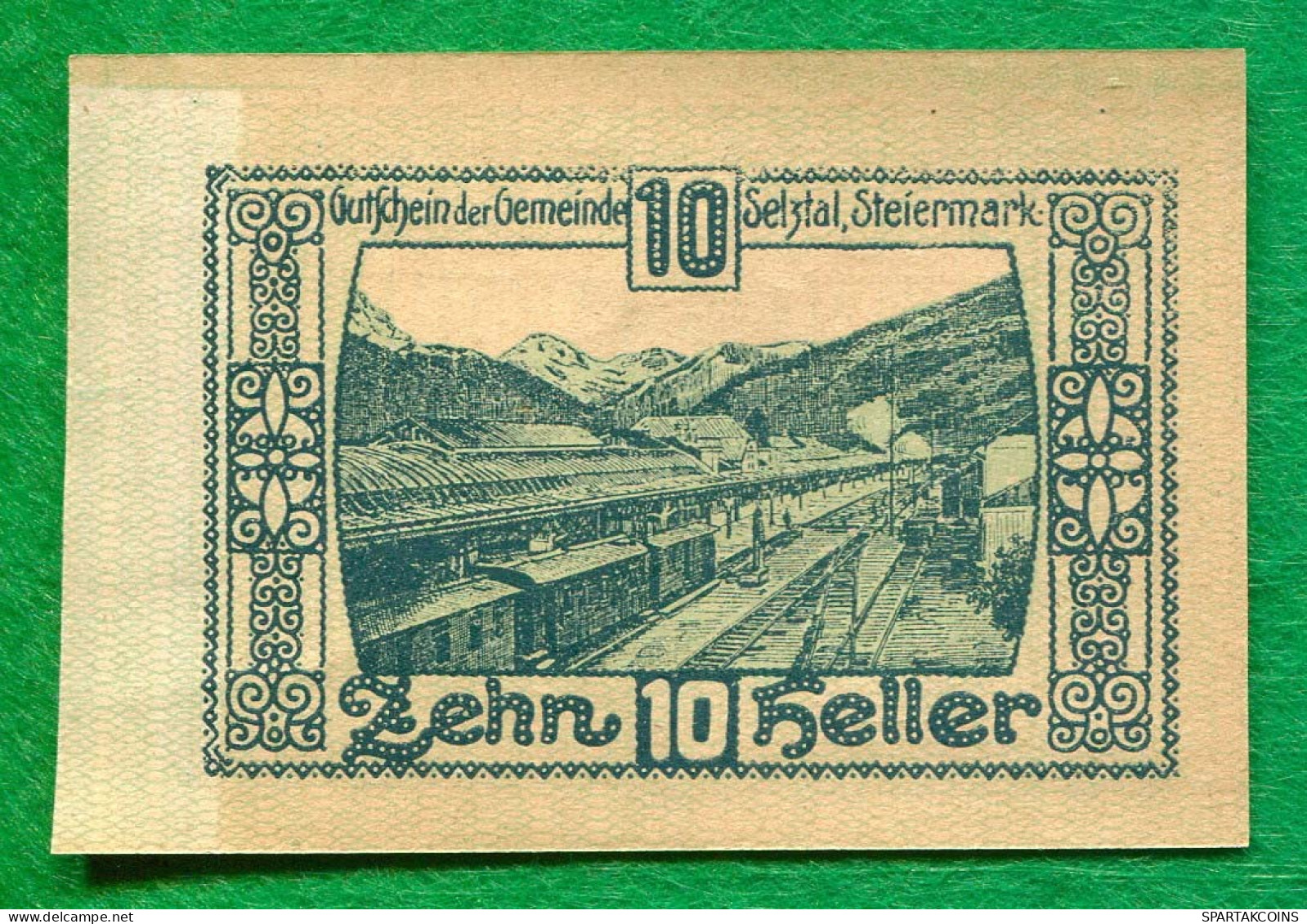 10 Heller 1920 SELZTA Österreich UNC Notgeld Papiergeld Banknote #P10509 - [11] Local Banknote Issues