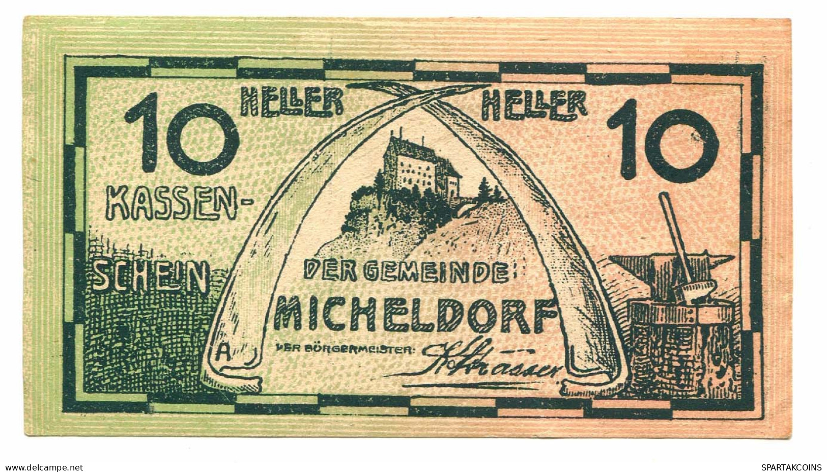 10 Heller 1920 MICHELDORF Österreich UNC Notgeld Papiergeld Banknote #P10485 - [11] Local Banknote Issues