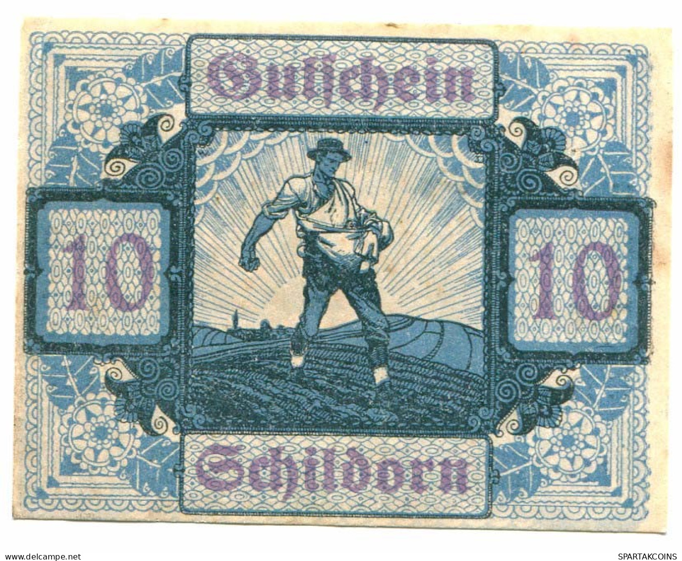 10 HELLER 1920 Gemeinde Schildorn Österreich UNC Notgeld Papiergeld Banknote #P10249 - [11] Local Banknote Issues