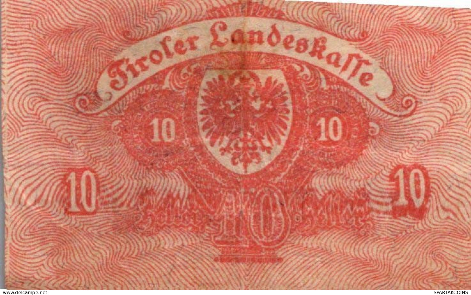 10 HELLER 1919 Stadt TYROL Tyrol Österreich Notgeld Papiergeld Banknote #PF239 - [11] Local Banknote Issues