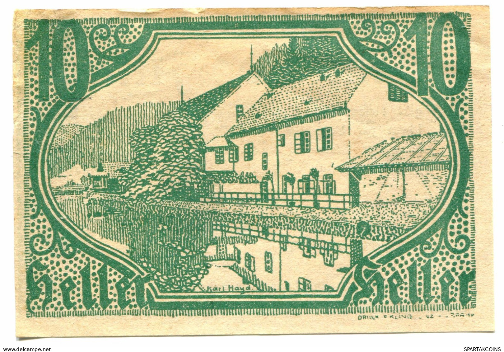 10 HELLER 1920 Altaist Österreich UNC Notgeld Papiergeld Banknote #P10240 - [11] Local Banknote Issues