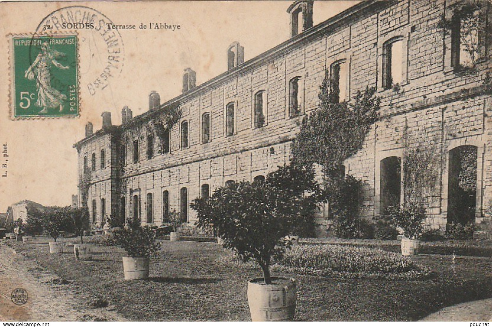 DE 21 -(40) SORDES  -   TERRASSE DE L' ABBAYE   -  2 SCANS - Other & Unclassified