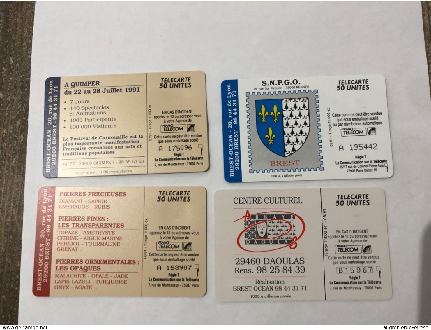 Lot De 4 Cartes Bretagne - Collezioni