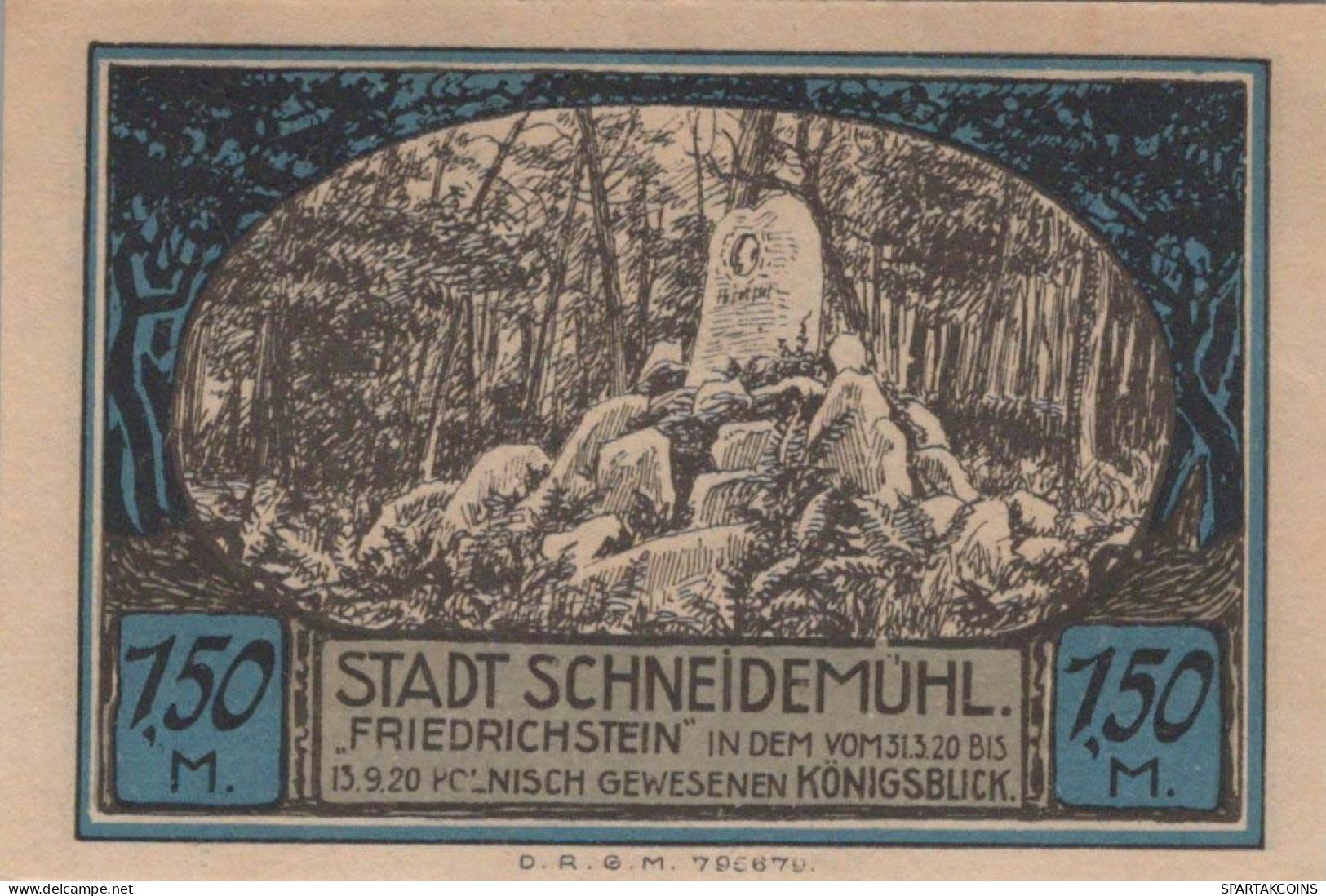 1.5 MARK 1914-1924 Stadt SCHNEIDEMÜHL Posen UNC DEUTSCHLAND Notgeld #PD305 - [11] Emissions Locales