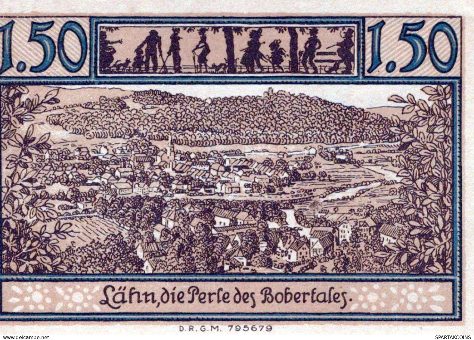 1.5 MARK 1914-1924 Stadt LÄHN Niedrigeren Silesia UNC DEUTSCHLAND Notgeld #PB917 - [11] Emissions Locales