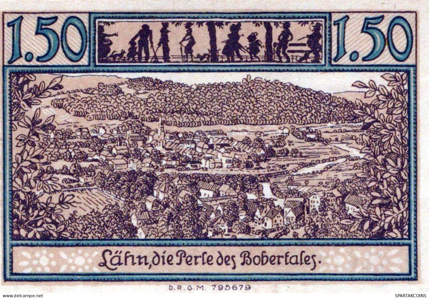 1.5 MARK 1914-1924 Stadt LÄHN Niedrigeren Silesia UNC DEUTSCHLAND Notgeld #PB904 - [11] Emissions Locales
