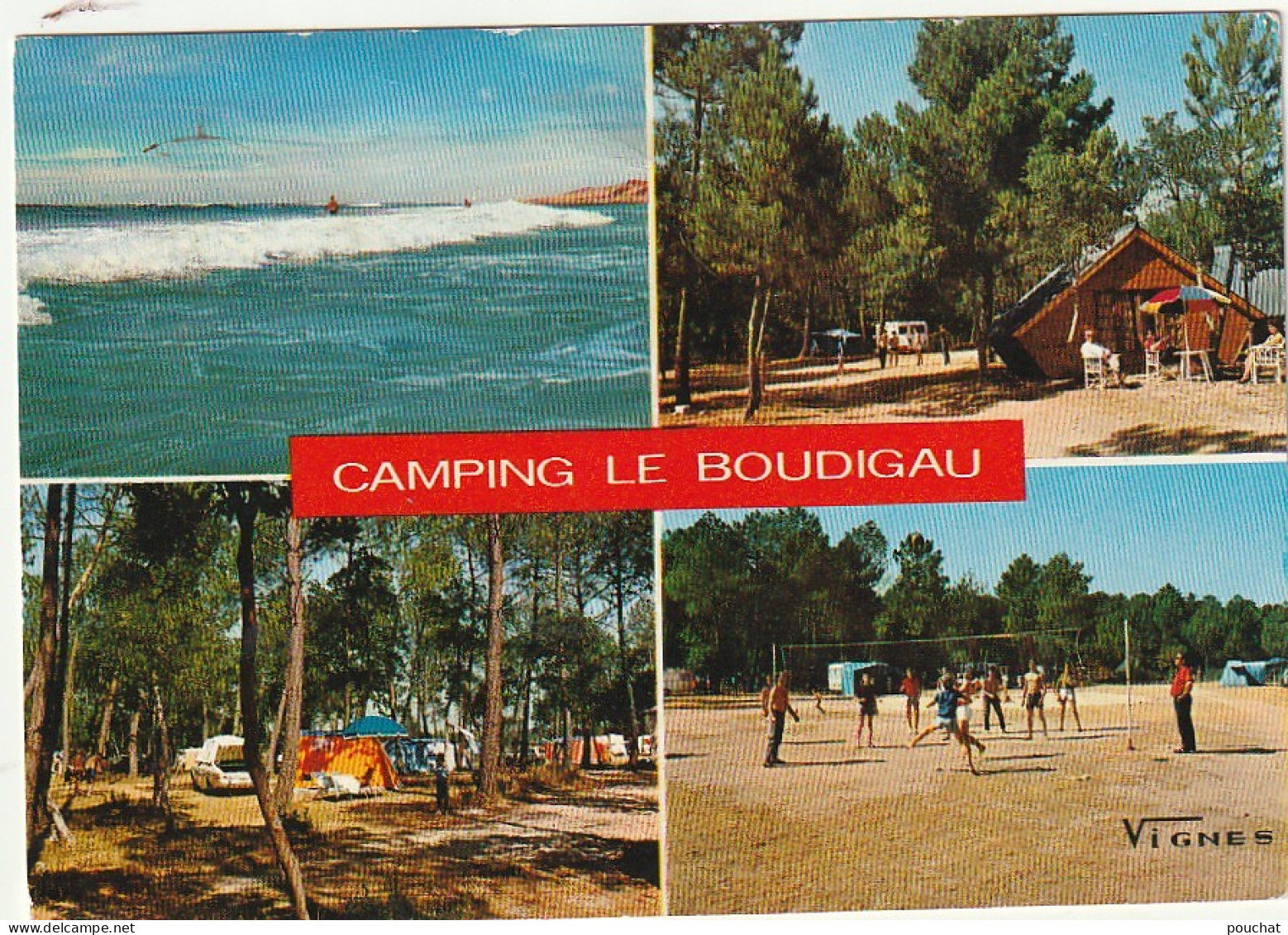 DE 22 -(40) LABENNE OCEAN -  CAMPING LE BOUDIGAU  -  CARTE COULEURS  MULTIVUES  -  2 SCANS - Autres & Non Classés