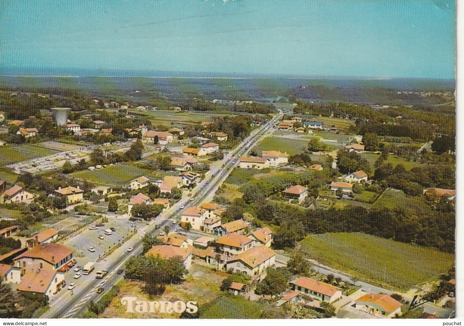 DE 22 -(40) TARNOS  - VUE GENERALE DU BOURG  - VUE AERIENNE -  CARTE COULEURS  -  2 SCANS - Andere & Zonder Classificatie