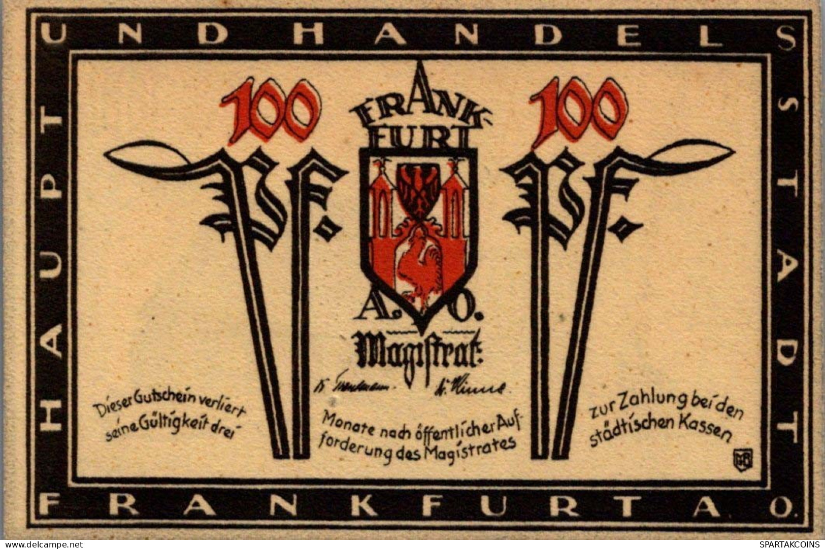 1 MARK Stadt FRANKFURT AN DER ODER Brandenburg UNC DEUTSCHLAND Notgeld #PI562 - [11] Local Banknote Issues