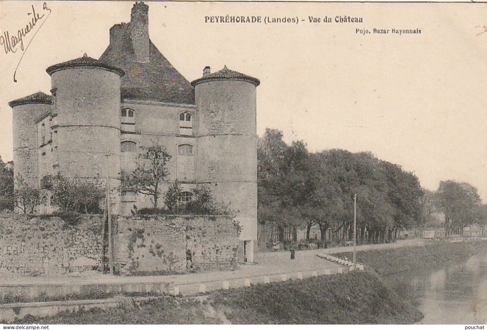 DE 22 -(40) PEYREHORADE  -  VUE DU CHATEAU  -  2 SCANS - Peyrehorade