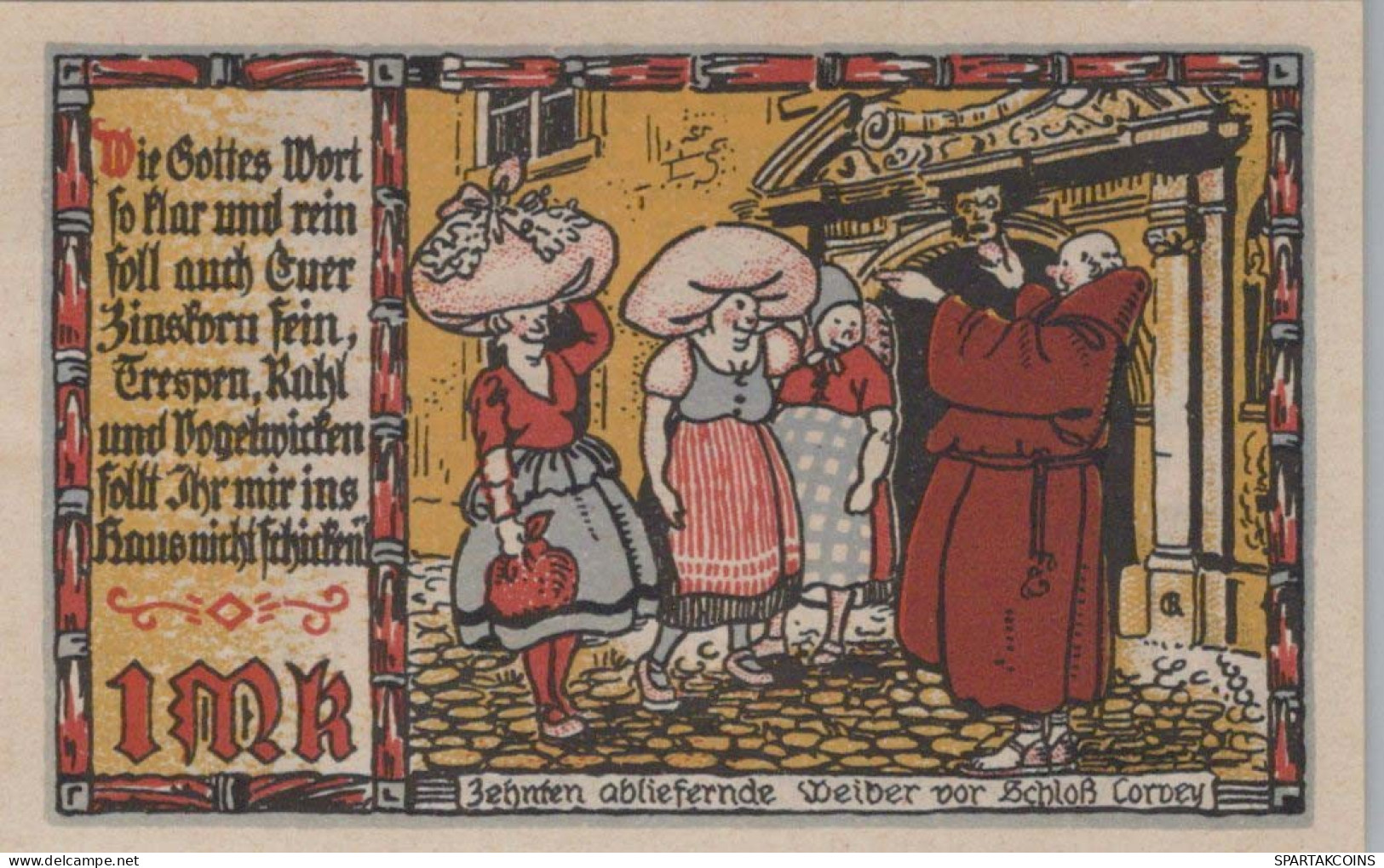 1 MARK 1922 Stadt LÜCHTRINGEN Westphalia UNC DEUTSCHLAND Notgeld Banknote #PC627 - [11] Local Banknote Issues