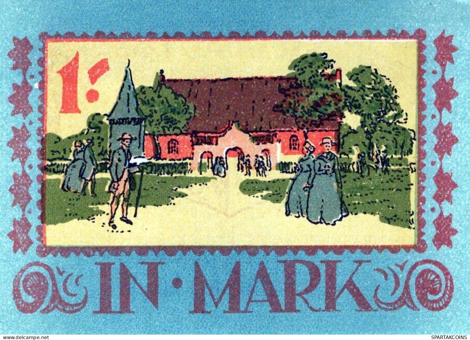 1 MARK 1922 Stadt LANGENHORN IN NORDFRIESLAND UNC DEUTSCHLAND #PB993 - [11] Local Banknote Issues