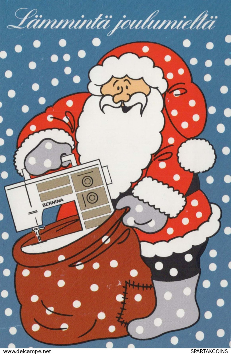 SANTA CLAUS Happy New Year Christmas Vintage Postcard CPSM #PAU529.GB - Santa Claus