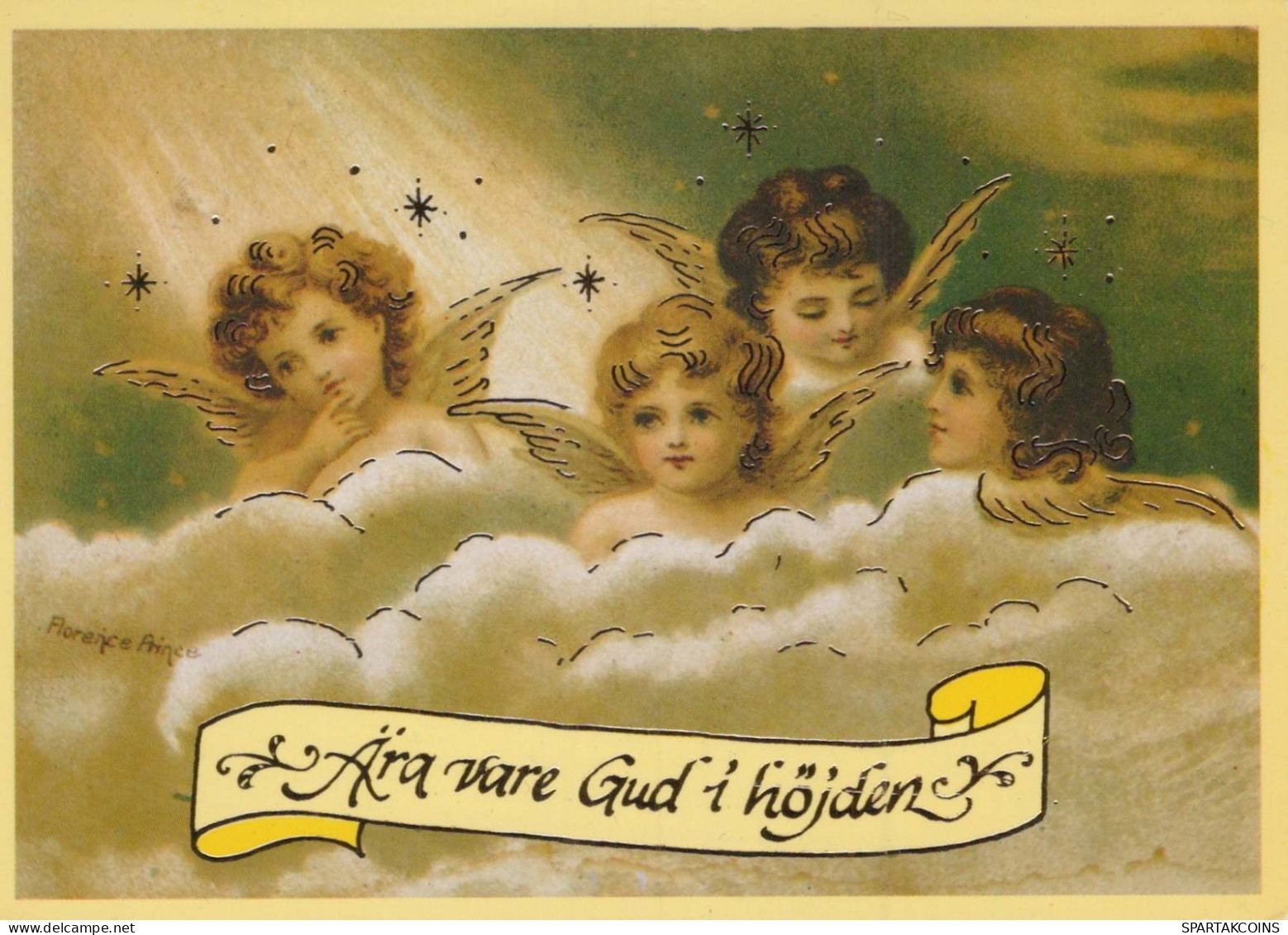 ANGEL Happy New Year Christmas Vintage Postcard CPSM #PAS757.GB - Engel