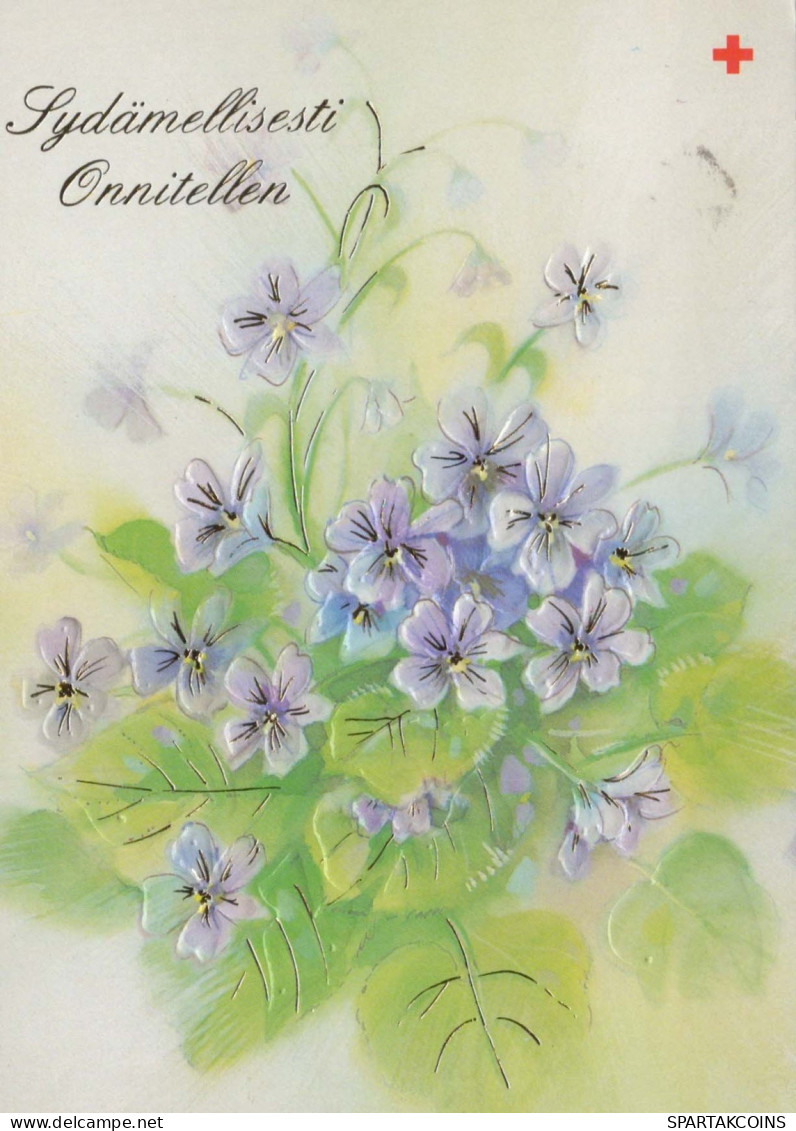 FLOWERS Vintage Postcard CPSM #PAR185.GB - Blumen