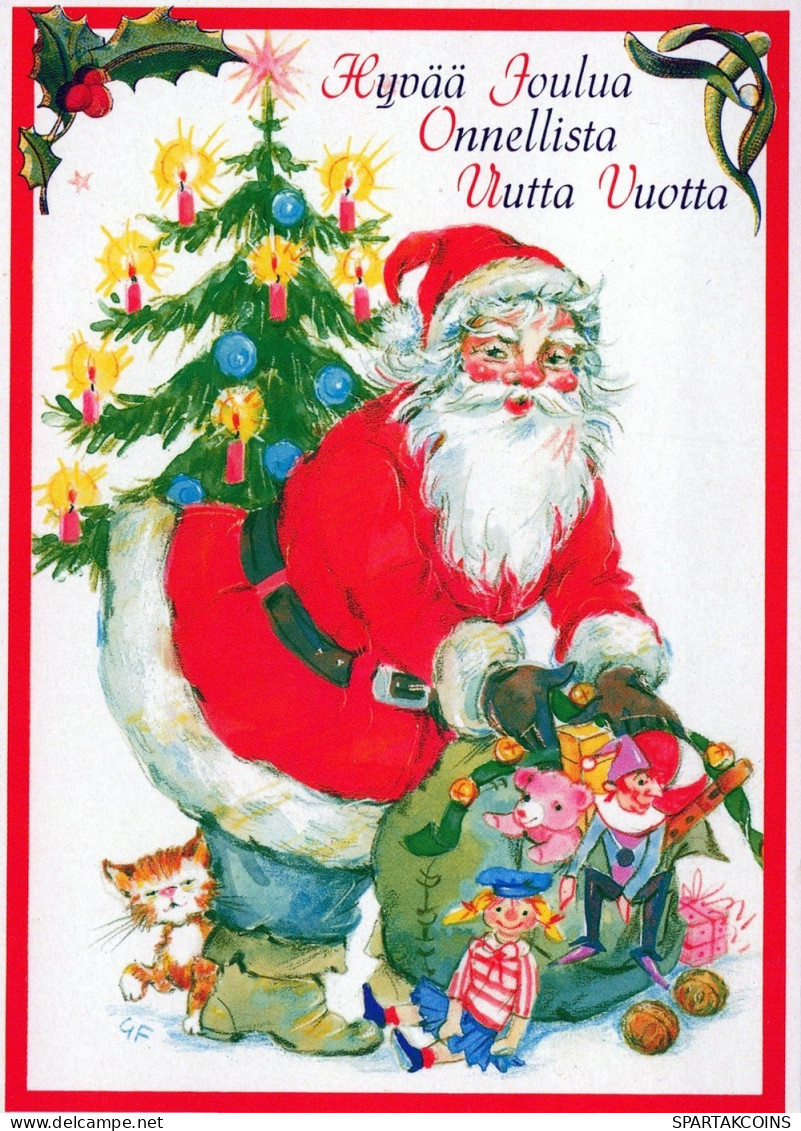 SANTA CLAUS CHRISTMAS Holidays Vintage Postcard CPSM #PAK213.GB - Santa Claus